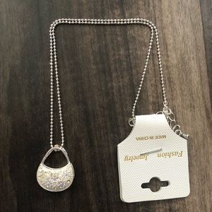 Silver Purse Necklace